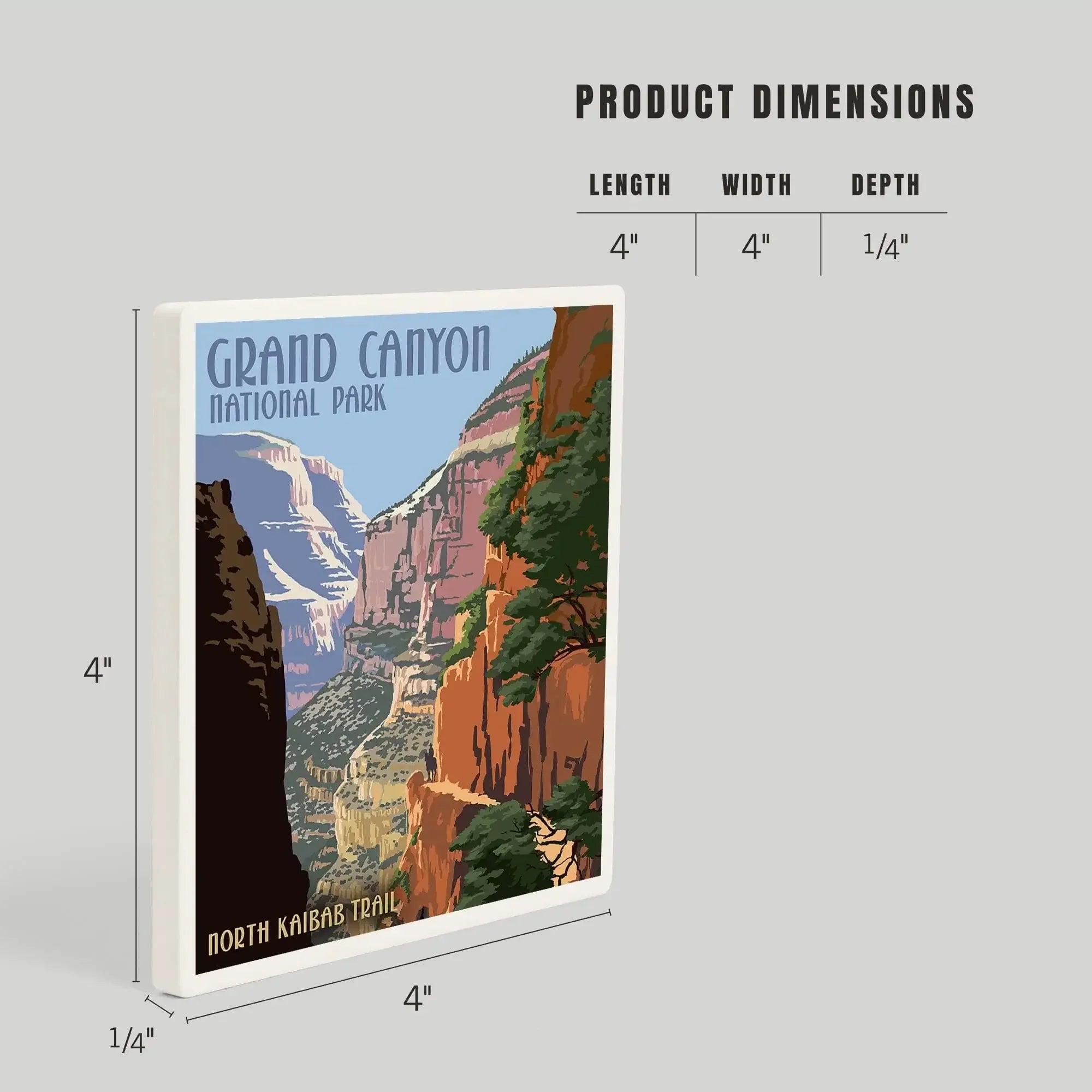 Grand Canyon National Park, Arizona, North Kaibab Trail ceramic