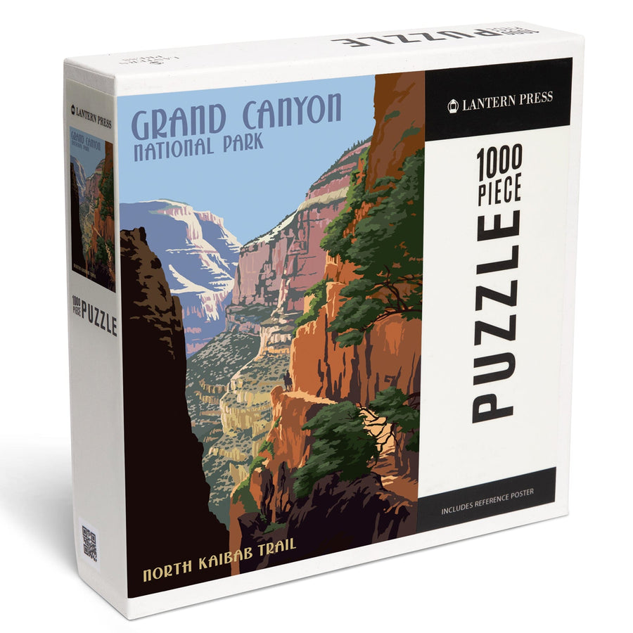 Grand Canyon National Park, Arizona, North Kaibab Trail, Jigsaw Puzzle Puzzle Lantern Press 