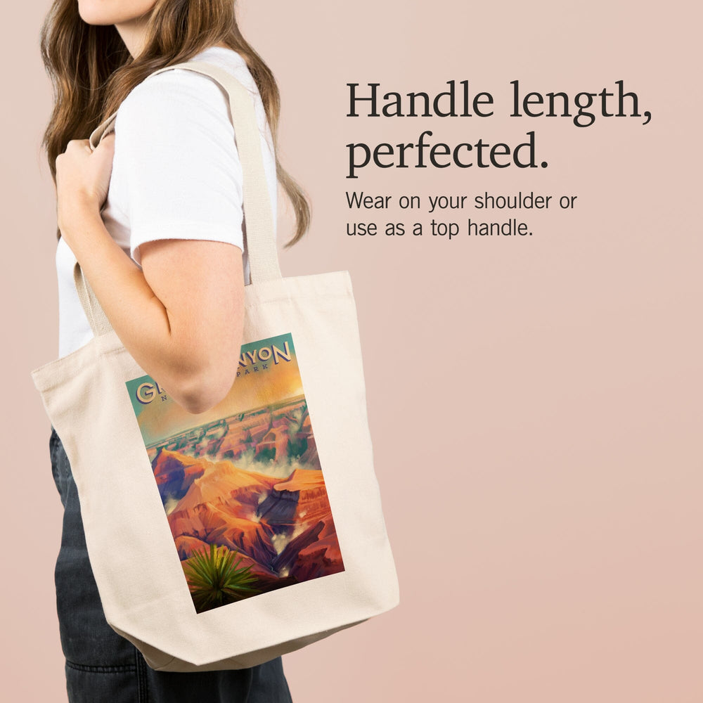 Grand Canyon National Park, Arizona, Oil Painting, Tote Bag Totes Lantern Press 