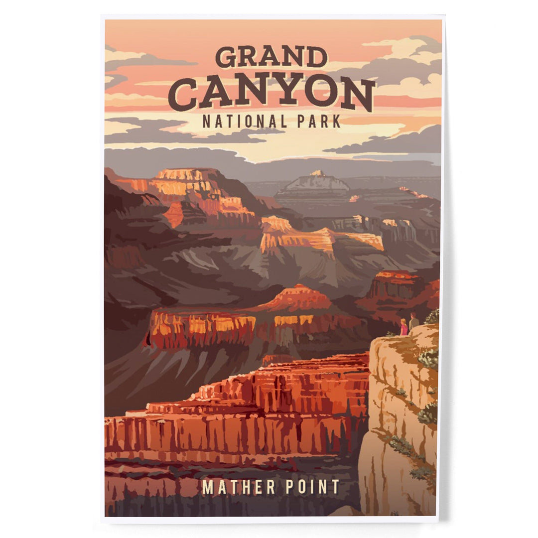 Grand Canyon National Park, Arizona, Painterly, Art & Giclee Prints - Lantern Press