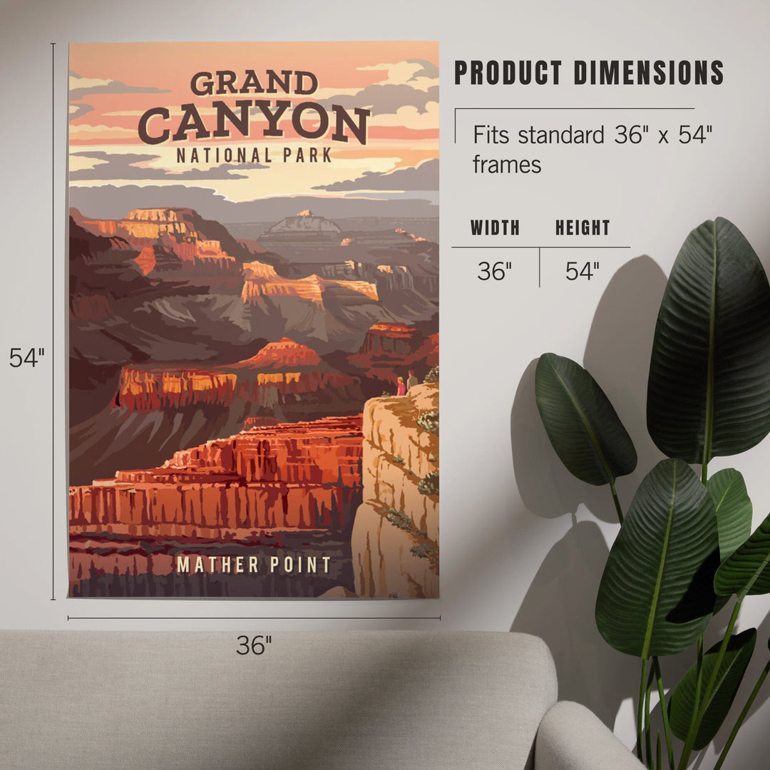 Grand Canyon National Park, Arizona, Painterly, Art & Giclee Prints - Lantern Press