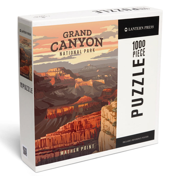 Grand Canyon National Park, Arizona, Painterly, Jigsaw Puzzle - Lantern Press