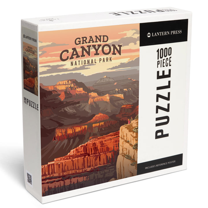 Grand Canyon National Park, Arizona, Painterly National Park Series, Jigsaw Puzzle Puzzle Lantern Press 