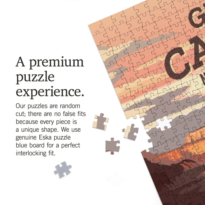 Grand Canyon National Park, Arizona, Painterly National Park Series, Jigsaw Puzzle Puzzle Lantern Press 