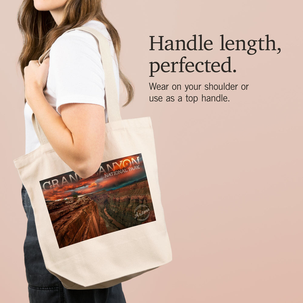 Grand Canyon National Park, Arizona, Red Sky, Tote Bag Totes Lantern Press 