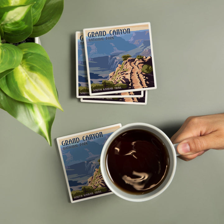 Grand Canyon National Park, Arizona, South Kaibab Trail, Coasters Coasters Lantern Press 