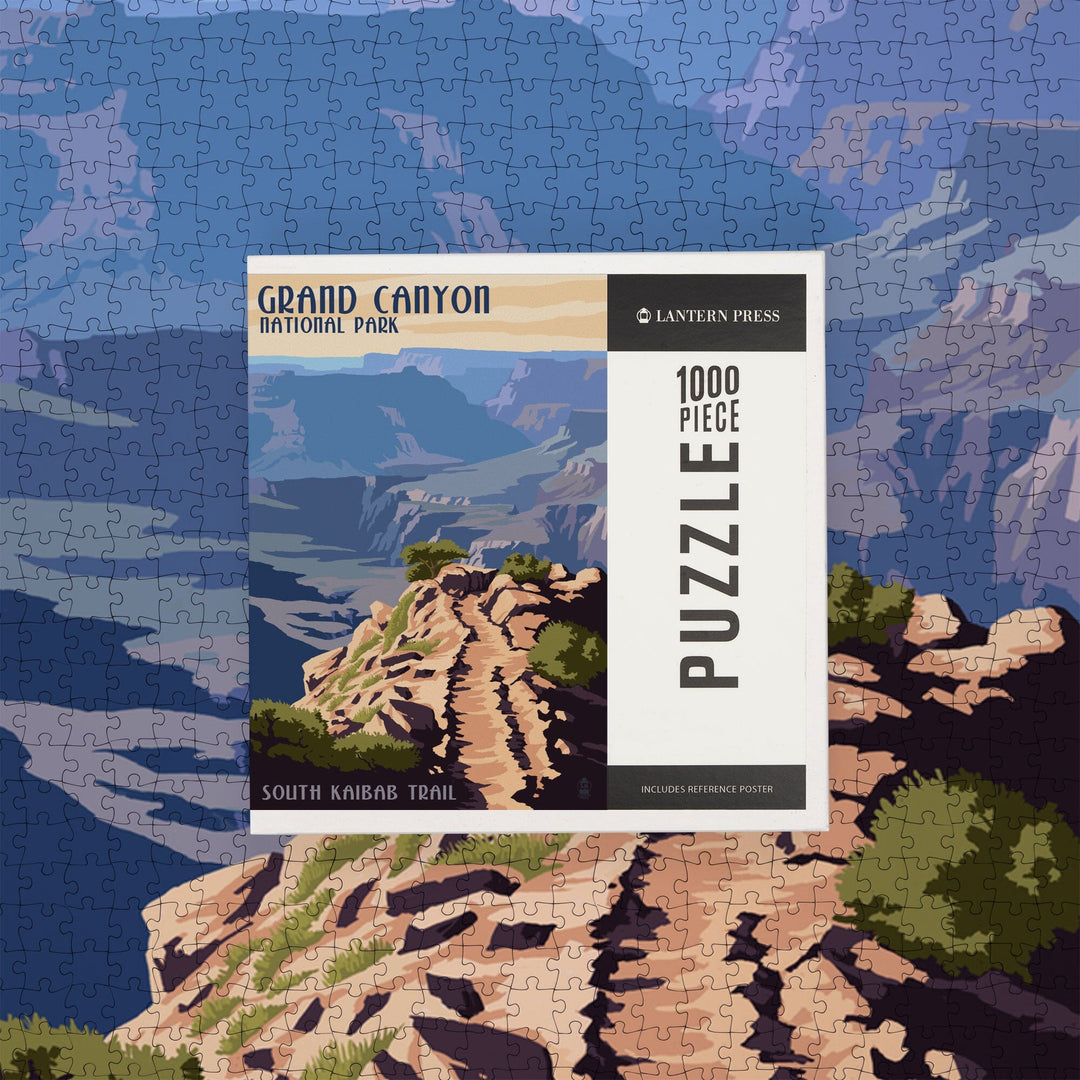 Grand Canyon National Park, Arizona, South Kaibab Trail, Jigsaw Puzzle Puzzle Lantern Press 