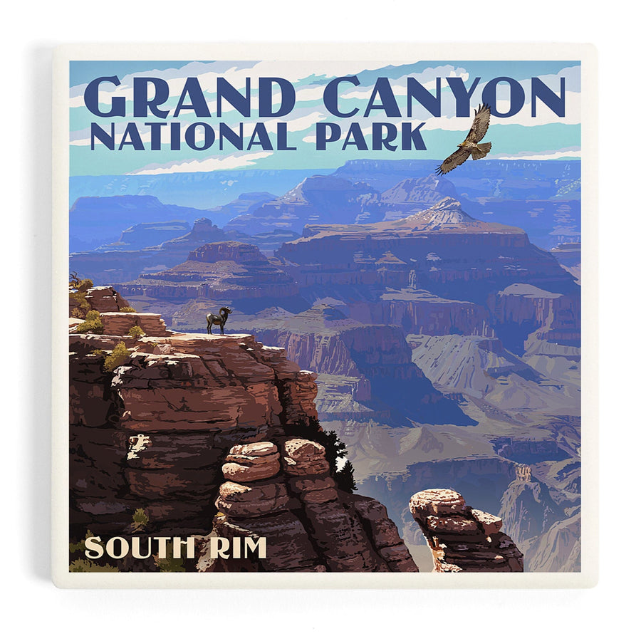 Grand Canyon National Park, Arizona, South Rim, Coasters Coasters Lantern Press 
