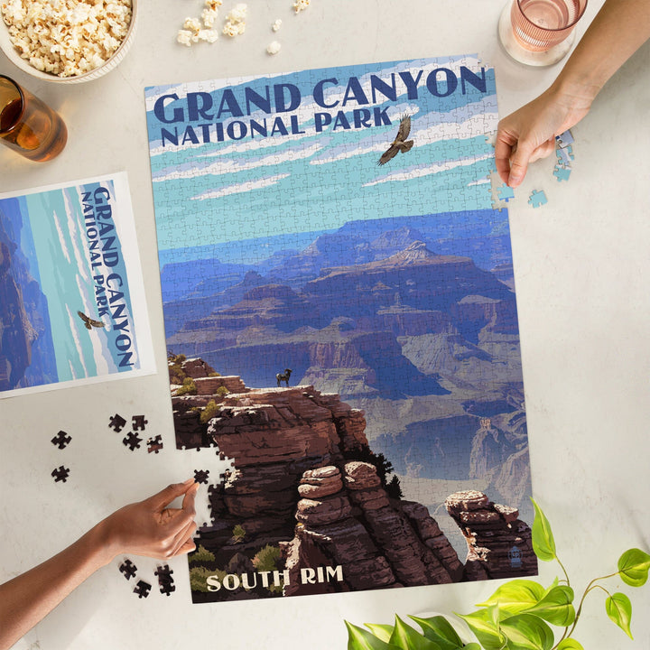 Grand Canyon National Park, Arizona, South Rim, Jigsaw Puzzle Puzzle Lantern Press 