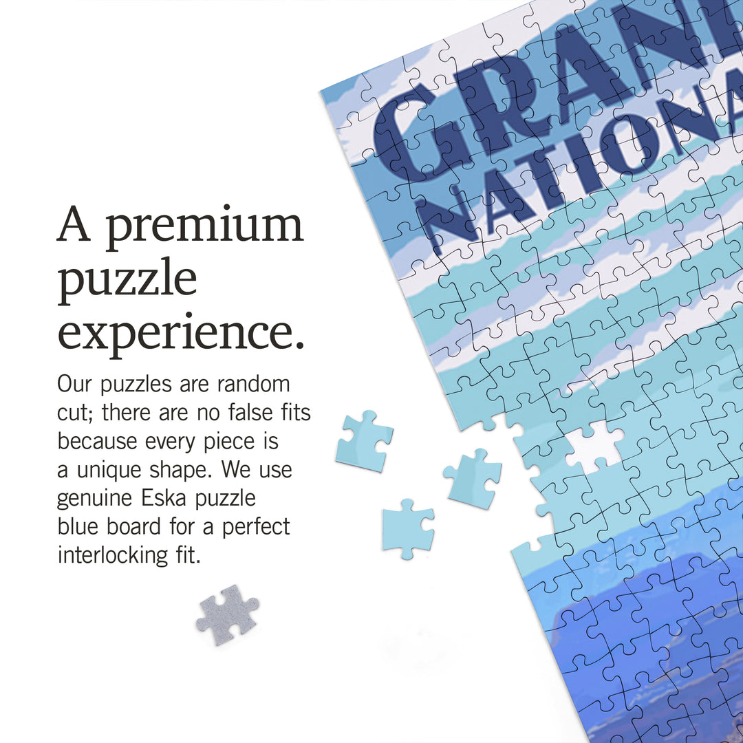Grand Canyon National Park, Arizona, South Rim, Jigsaw Puzzle Puzzle Lantern Press 