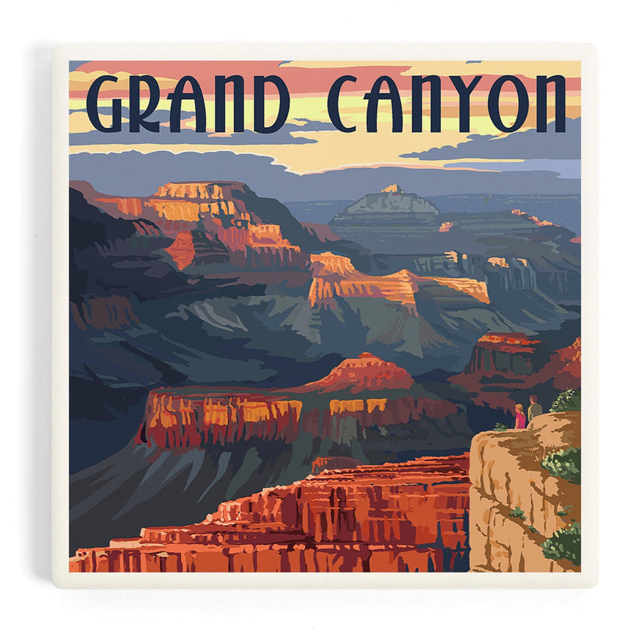 Grand Canyon National Park, Arizona, Sunset View, Coasters Coasters Lantern Press 