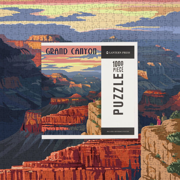 Grand Canyon National Park, Arizona, Sunset View, Jigsaw Puzzle Puzzle Lantern Press 