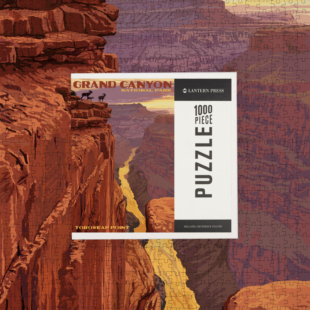 Grand Canyon National Park, Arizona, Toroweap Point, Jigsaw Puzzle Puzzle Lantern Press 