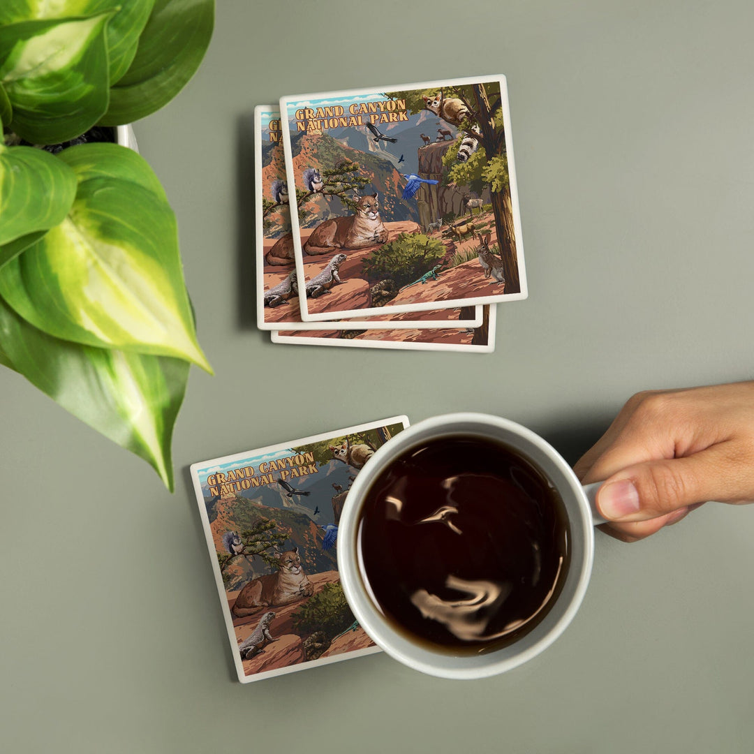 Grand Canyon National Park, Arizona, Wildlife Utopia, Coasters Coasters Lantern Press 