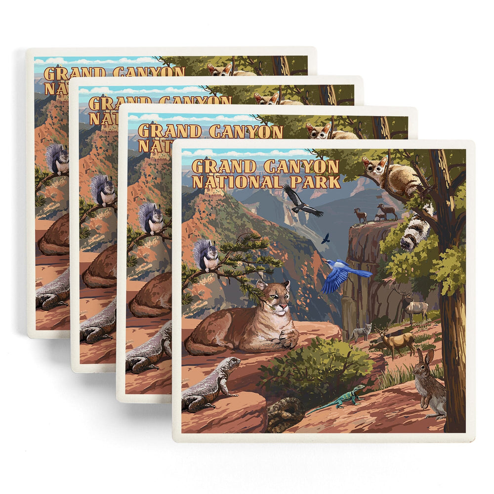 Grand Canyon National Park, Arizona, Wildlife Utopia, Coasters Coasters Lantern Press 