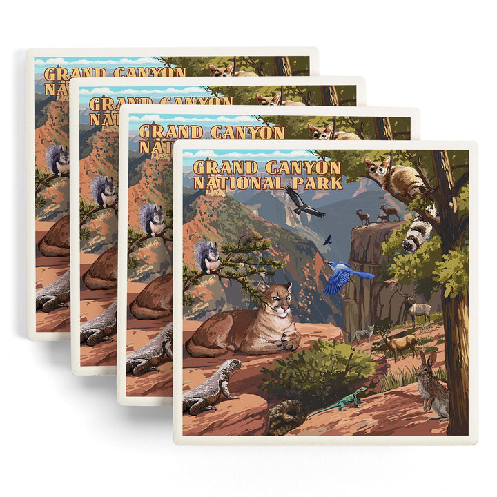 Grand Canyon National Park, Arizona, Wildlife Utopia, Coasters Coasters Lantern Press 
