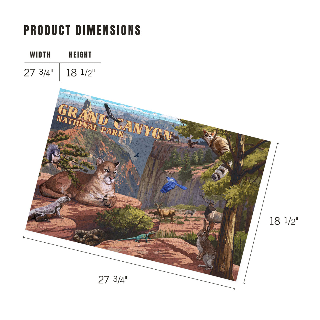 Grand Canyon National Park, Arizona, Wildlife Utopia, Jigsaw Puzzle Puzzle Lantern Press 