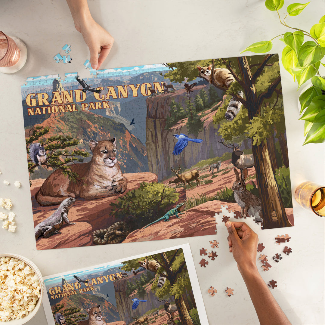 Grand Canyon National Park, Arizona, Wildlife Utopia, Jigsaw Puzzle Puzzle Lantern Press 