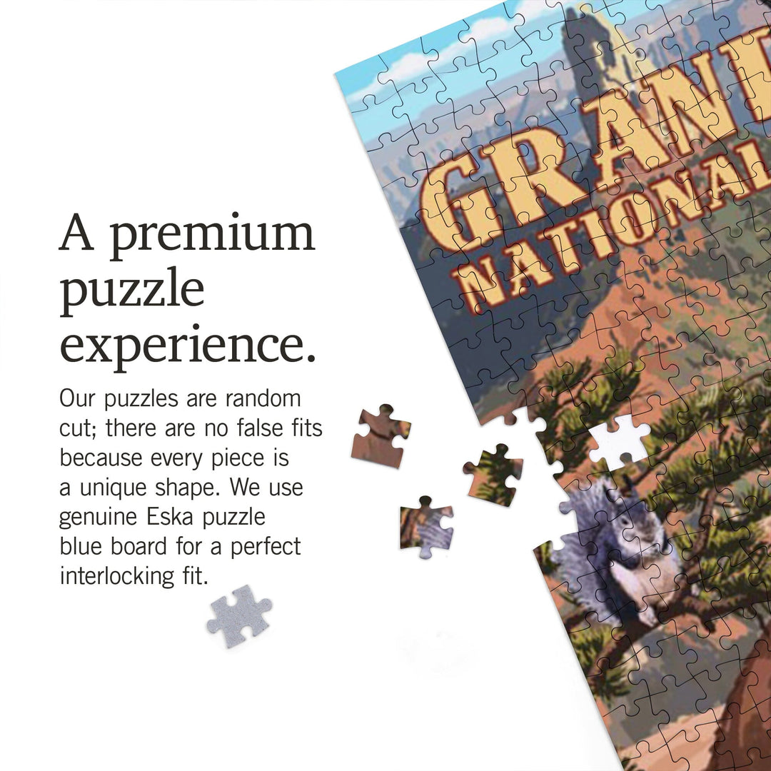 Grand Canyon National Park, Arizona, Wildlife Utopia, Jigsaw Puzzle Puzzle Lantern Press 