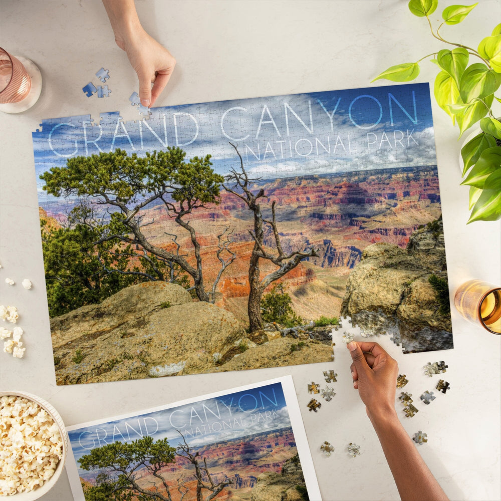 Grand Canyon National Park, Canyon View, Jigsaw Puzzle Puzzle Lantern Press 