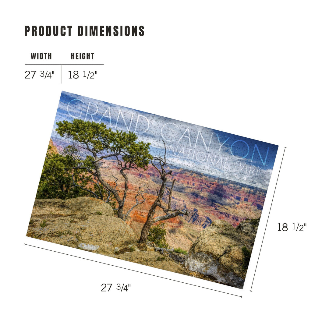 Grand Canyon National Park, Canyon View, Jigsaw Puzzle Puzzle Lantern Press 