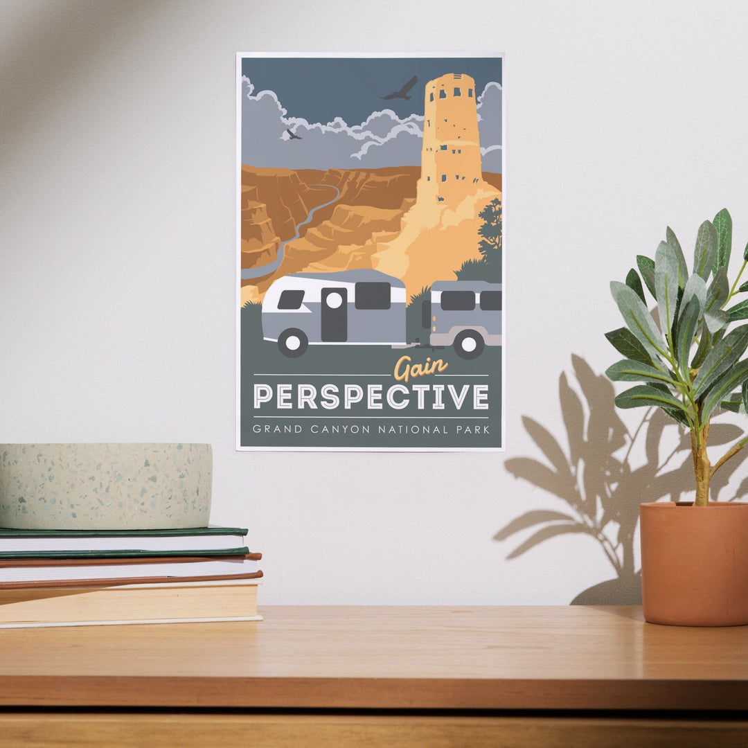 Grand Canyon National Park, Gain Perspective, Art & Giclee Prints Art Lantern Press 