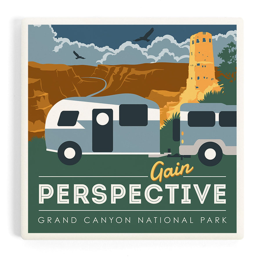 Grand Canyon National Park, Gain Perspective, Coasters Coasters Lantern Press 
