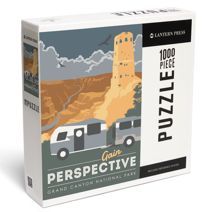 Grand Canyon National Park, Gain Perspective, Jigsaw Puzzle Puzzle Lantern Press 