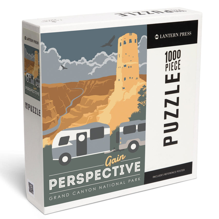 Grand Canyon National Park, Gain Perspective, Jigsaw Puzzle Puzzle Lantern Press 