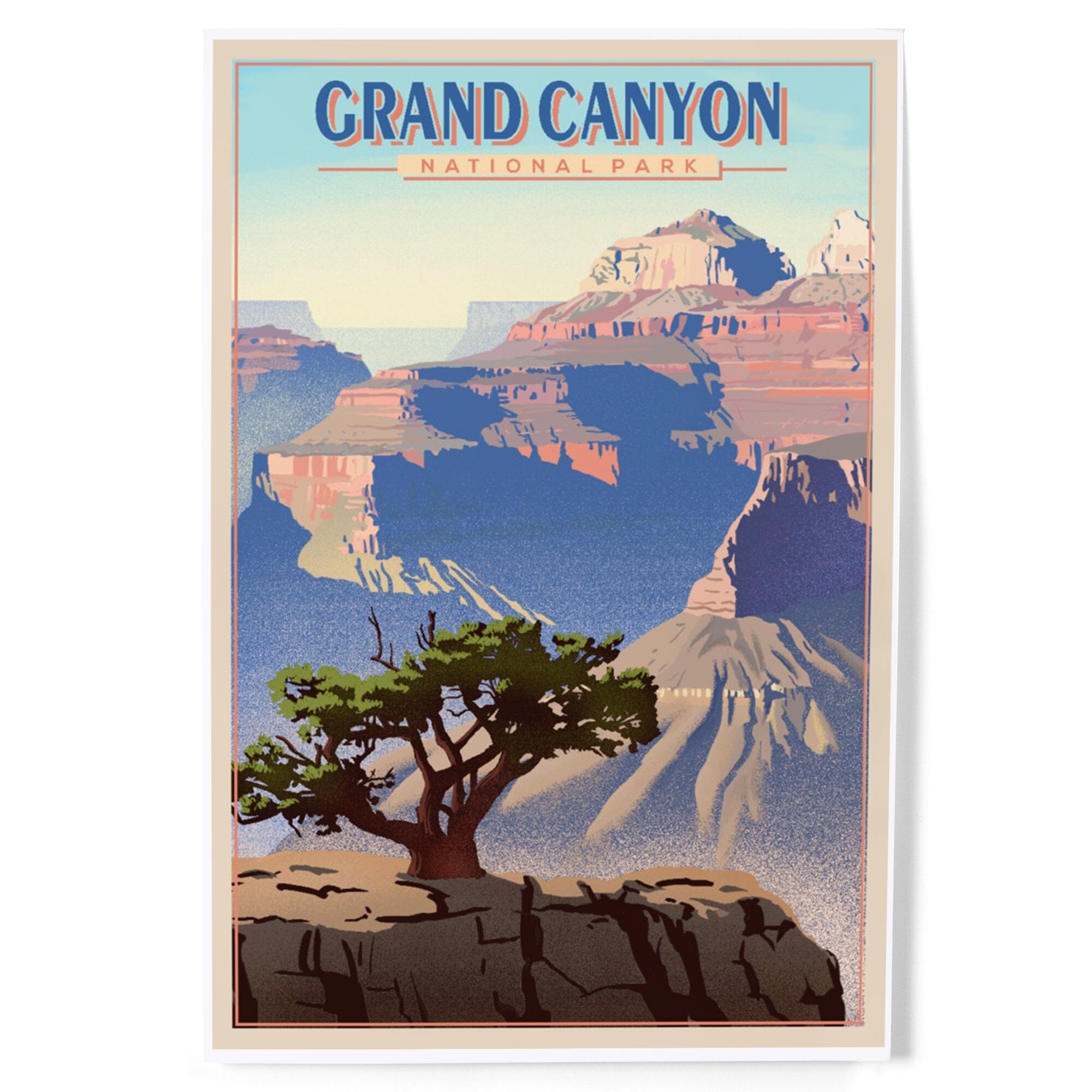 Grand Canyon National Park, Lithograph, Art & Giclee Prints – Lantern Press