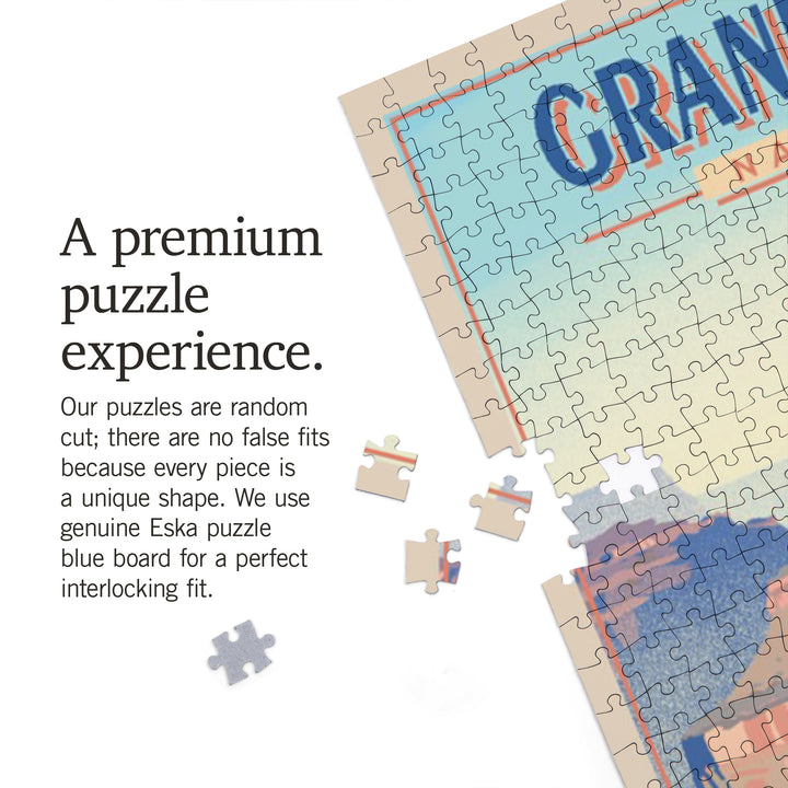 Grand Canyon National Park, Lithograph, Jigsaw Puzzle Puzzle Lantern Press 