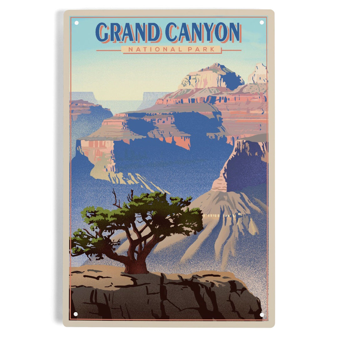 Grand Canyon National Park, Lithograph, Metal Signs Metal Lantern Press 