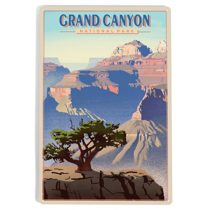 Grand Canyon National Park, Lithograph, Metal Signs Metal Lantern Press 