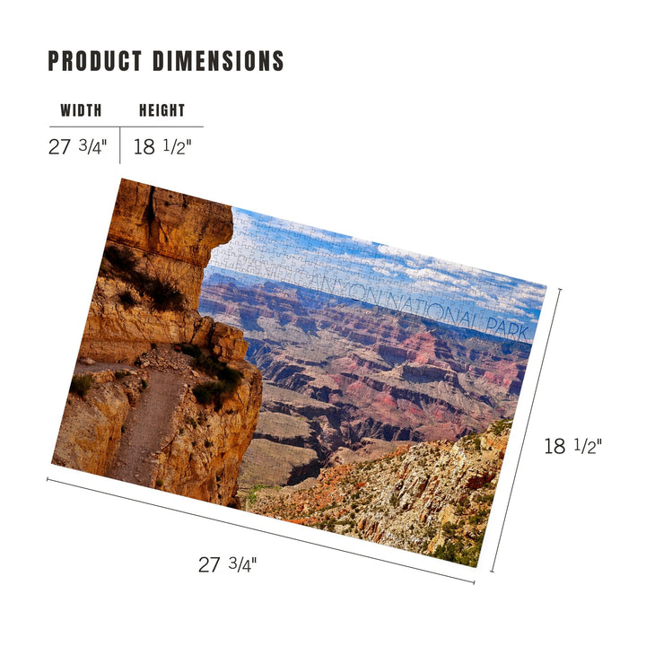 Grand Canyon National Park, Trail View, Jigsaw Puzzle Puzzle Lantern Press 