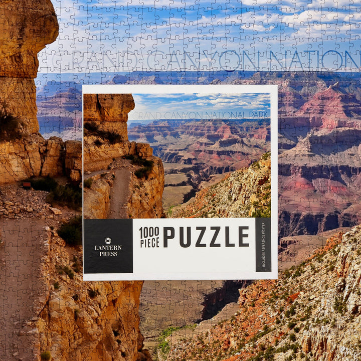 Grand Canyon National Park, Trail View, Jigsaw Puzzle Puzzle Lantern Press 