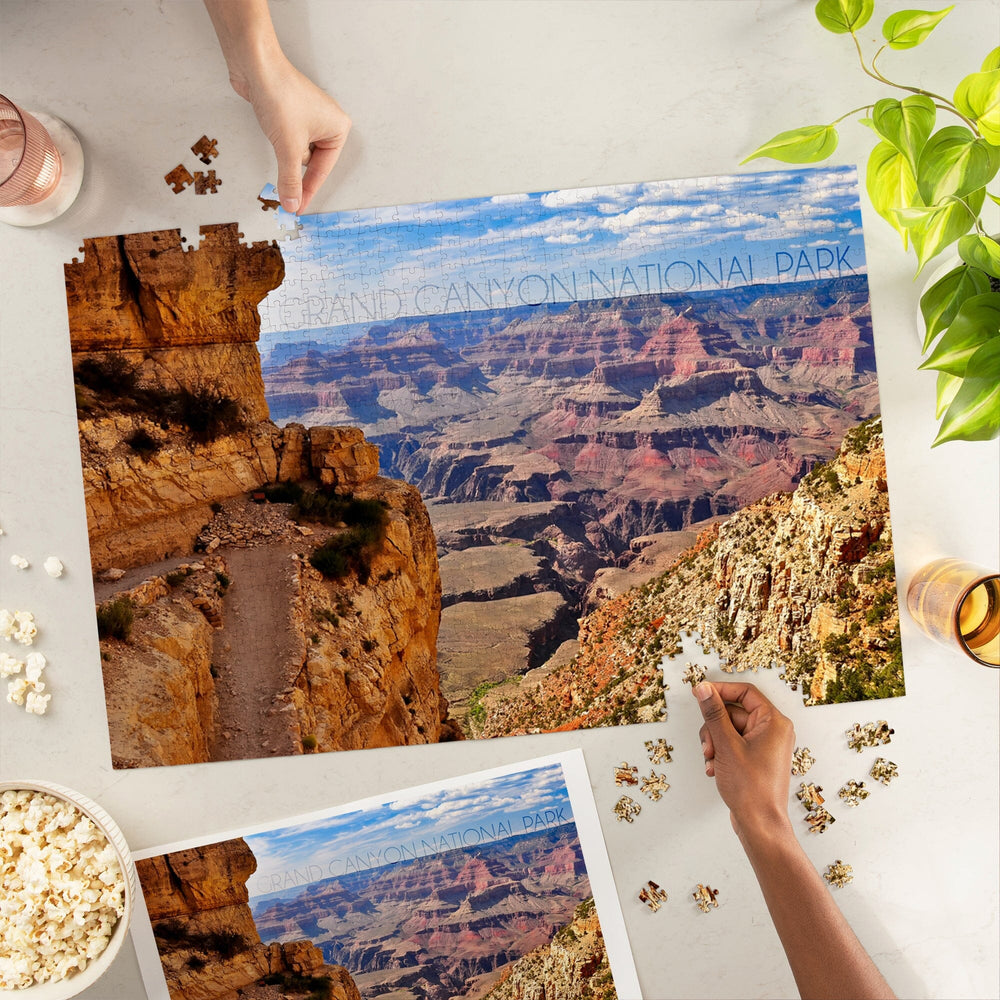 Grand Canyon National Park, Trail View, Jigsaw Puzzle Puzzle Lantern Press 