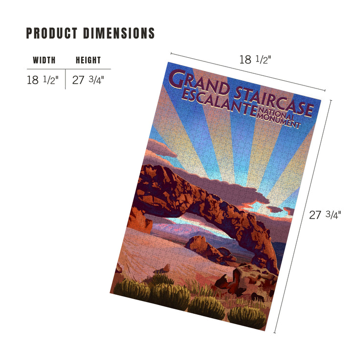 Grand Staircase-Escalante National Monument, Utah, Jigsaw Puzzle Puzzle Lantern Press 