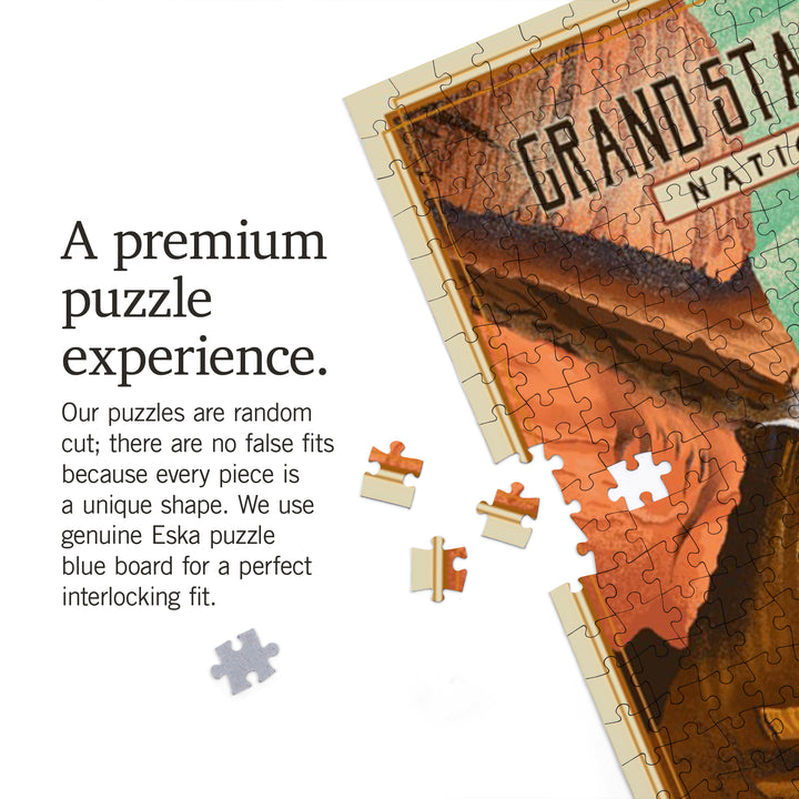 Grand Staircase-Escalante National Monument, Utah, Lithograph, Jigsaw Puzzle Puzzle Lantern Press 