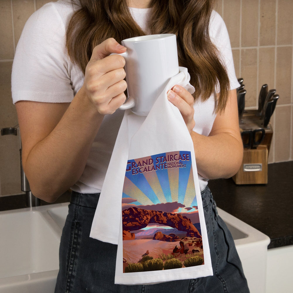 Grand Staircase-Escalante National Monument, Utah, Organic Cotton Kitchen Tea Towels Kitchen Lantern Press 