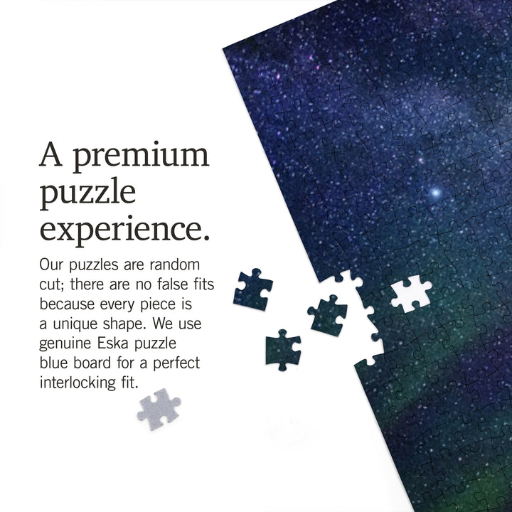 Grand Teton Homestead and Milky Way, Jigsaw Puzzle Puzzle Lantern Press 