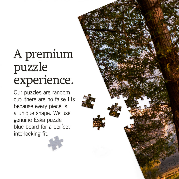 Grand Teton National Park, Wyoming, Barn and Tree, Jigsaw Puzzle Puzzle Lantern Press 