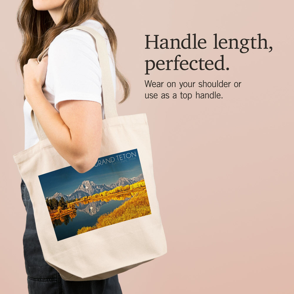 Grand Teton National Park, Wyoming, Fall Colors at Oxbow Bend, Tote Bag Totes Lantern Press 
