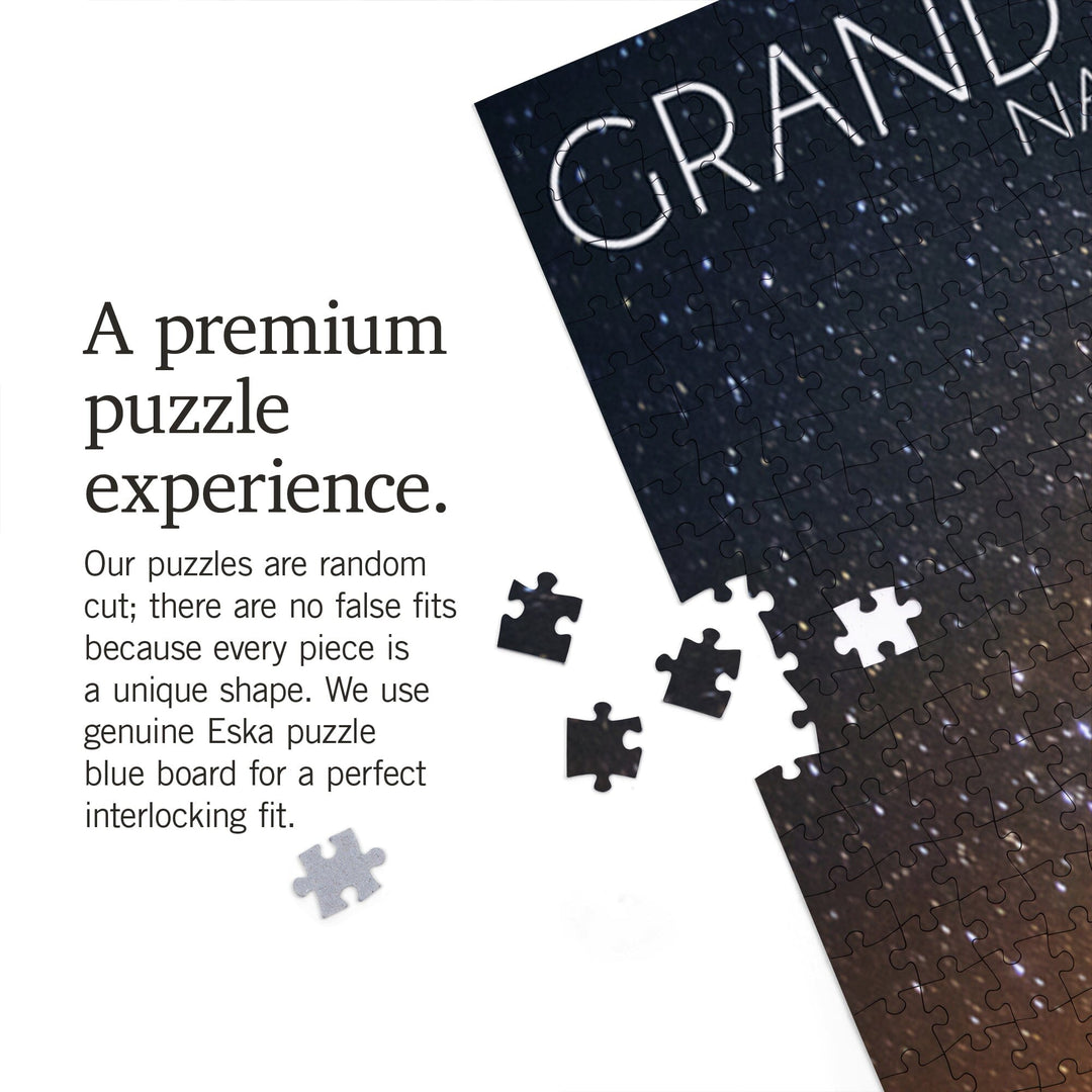 Grand Teton National Park, Wyoming, Milky Way, Jigsaw Puzzle Puzzle Lantern Press 