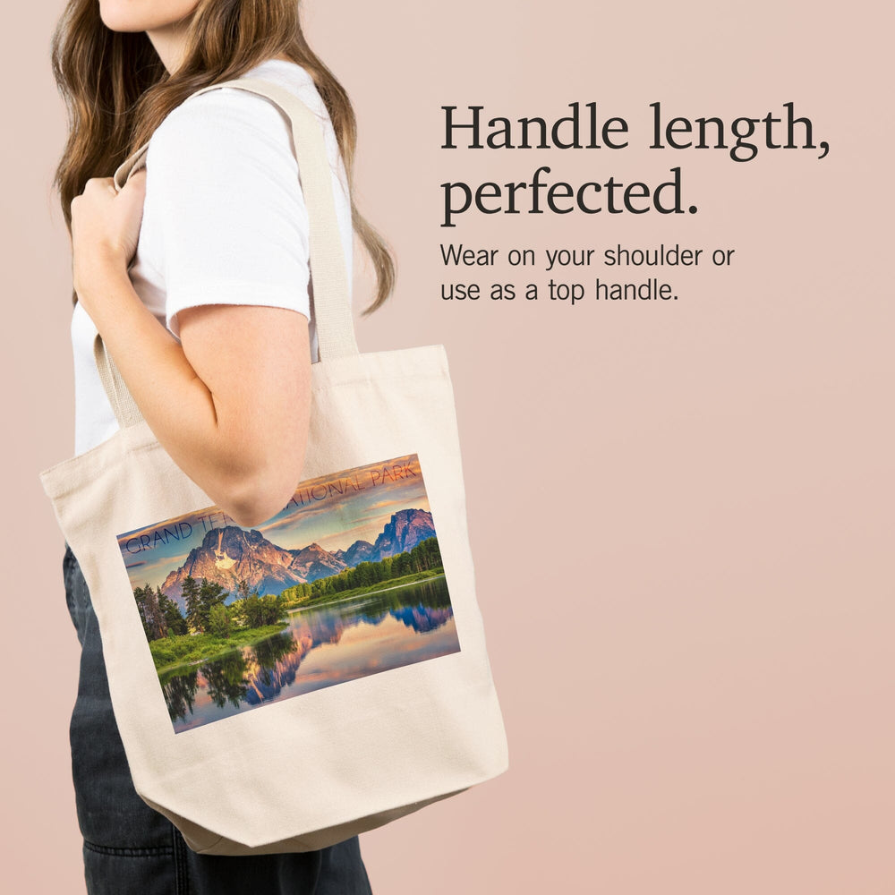 Grand Teton National Park, Wyoming, Sunrise and Snake River, Tote Bag Totes Lantern Press 