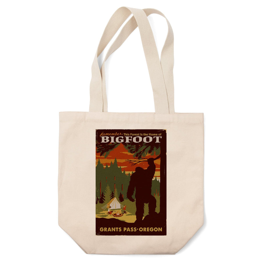 Grants Pass, Oregon, Home of Bigfoot, Tote Bag Totes Lantern Press 