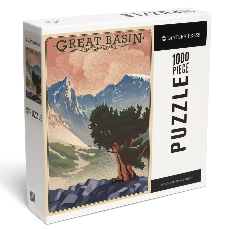 Great Basin National Park, Nevada, Lithograph National Park Series, Jigsaw Puzzle Puzzle Lantern Press 