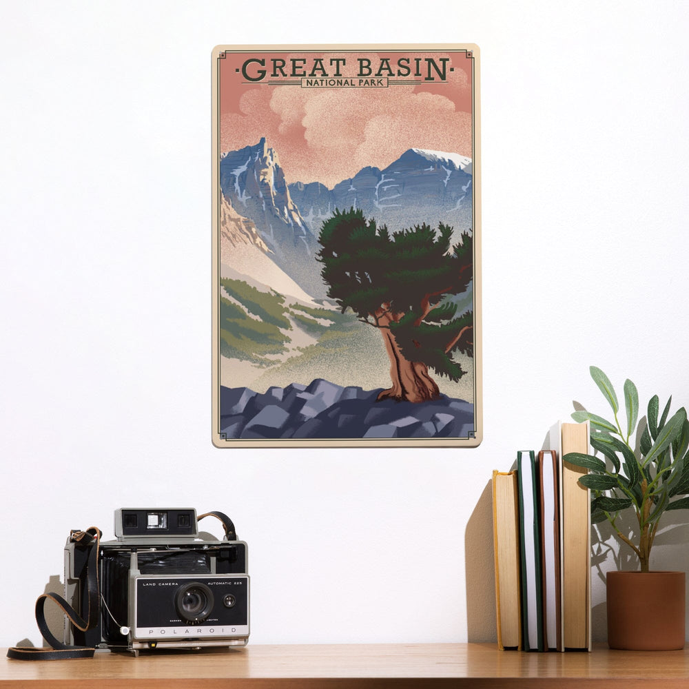 Great Basin National Park, Nevada, Lithograph National Park Series, Metal Signs Metal Lantern Press 
