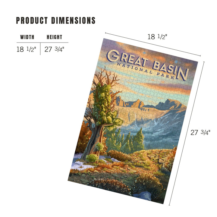 Great Basin National Park, Nevada, Oil Painting, Jigsaw Puzzle Puzzle Lantern Press 