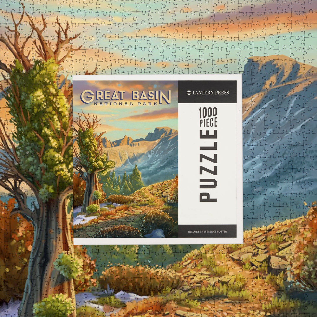 Great Basin National Park, Nevada, Oil Painting, Jigsaw Puzzle Puzzle Lantern Press 