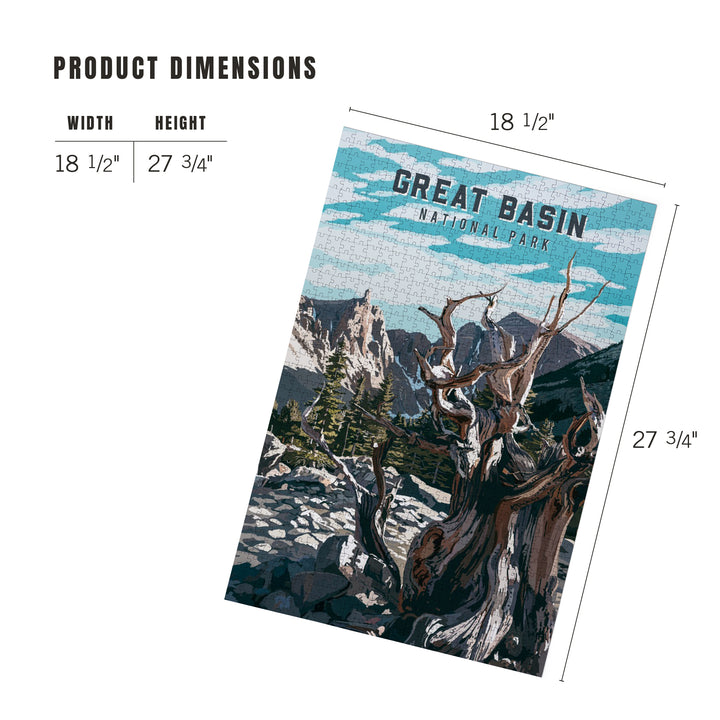 Great Basin National Park, Nevada, Painterly National Park Series, Jigsaw Puzzle Puzzle Lantern Press 